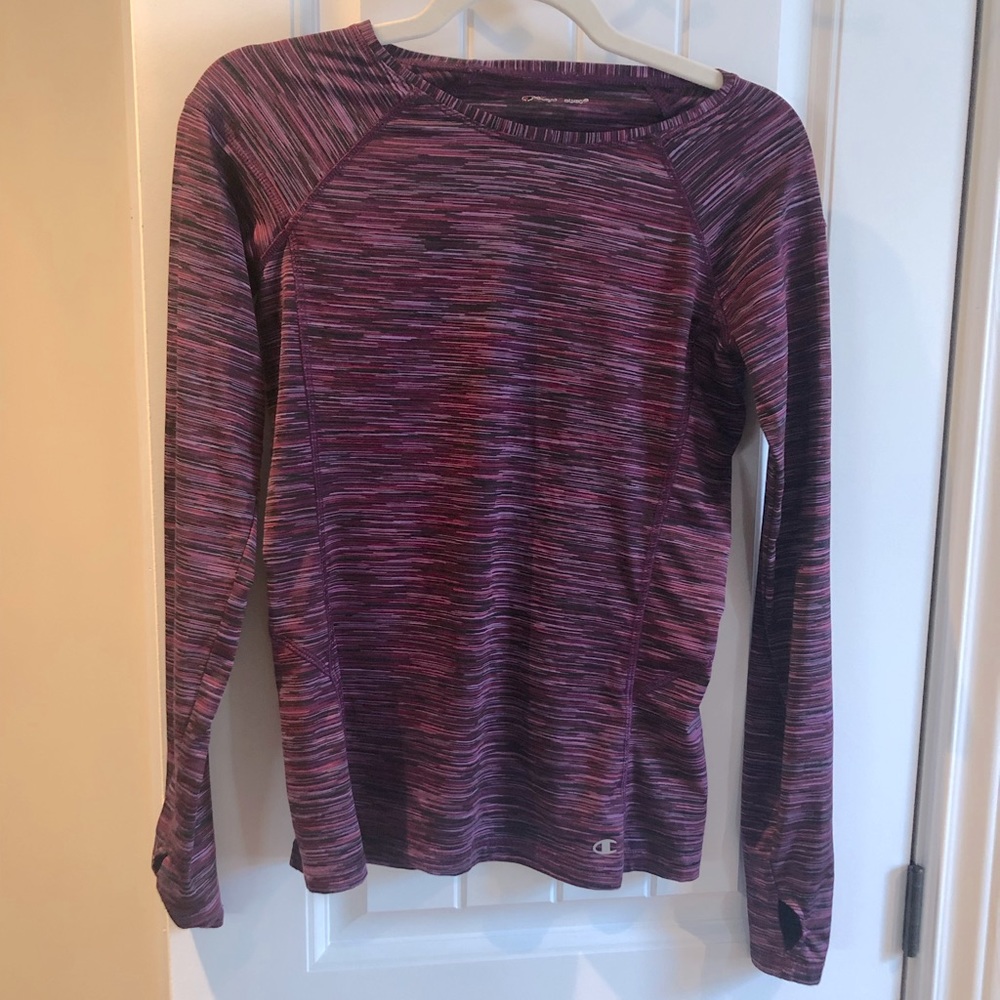 Purple sport shirt. Warm for winter